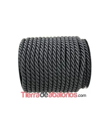 Cordón Pasamanería de Rayón 9mm Negro Cordón Pasamanería de Rayón 9mm Negro