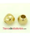 Entrepieza Pepita 12x10mm Agujero 5mm, Dorada