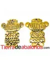 Lola Colgante 68x55mm Flamenca, Oro Viejo