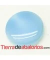 Cabujón Resina Redondo 10mm Celeste