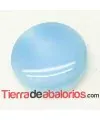 Cabujón Resina Redondo 10mm Celeste