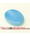 Cabujón Resina Oval 14x10mm Celeste