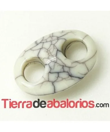 Calabrote Acrílico 25x17mm Blanco Roto