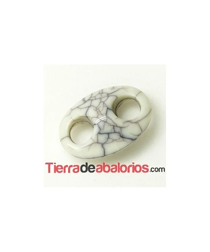 Calabrote Acrílico 25x17mm Blanco Roto