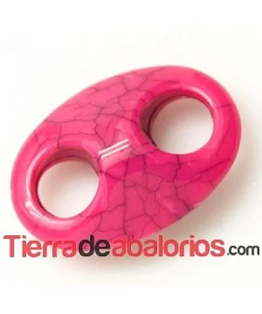 Calabrote Acrílico 25x17mm Fucsia