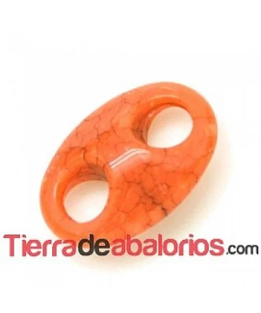 Calabrote Acrílico 25x17mm Naranja Cornalina