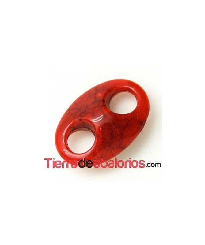 Calabrote Acrílico 25x17mm Rojo