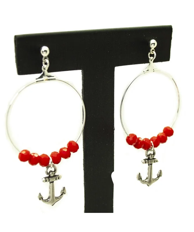 Colgante para Pendiente Aro 35mm, Plateado