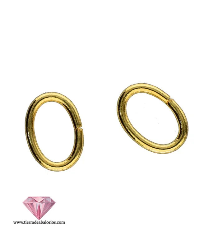 Anilla Oval 8x5,7mm Dorada Anilla Oval 8x5,7mm Dorada