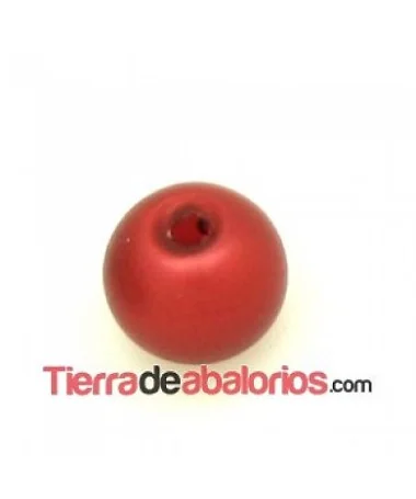 Perla de Cristal Checo 6mm Cobre Mate