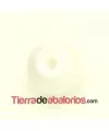 Perla de Cristal Checo 6mm Blanco Mate