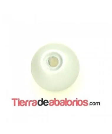 Perla de Cristal Checo 4mm, Gris Mate