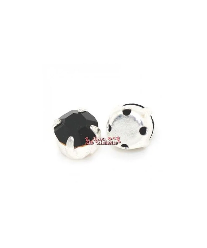 Chaton Engastado Swarovski SS36, Jet