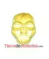 Calavera Transfer 12x8mm Dorada
