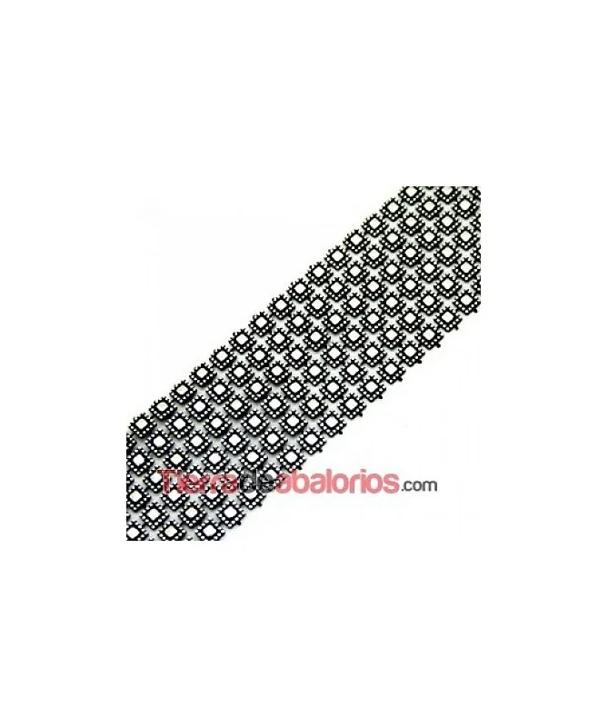Tira de Tachuelas Cuadradas de 5mm Plata Vieja