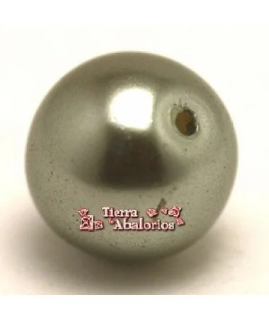 Perla de Cristal Checo 8mm Khaki Perla de Cristal Checo 8mm Khaki