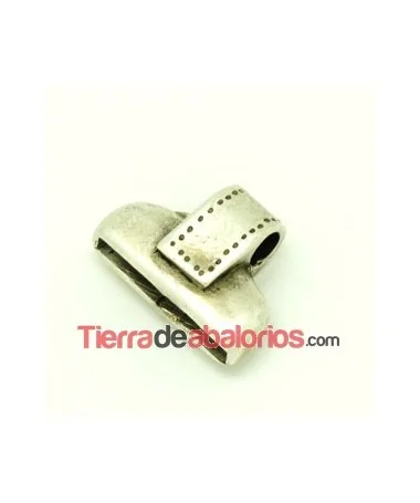 Terminal 29x20mm Agujero 25x2,5mm Anilla 5mm, Plateado