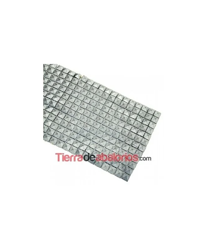 Tira de Tachuelas 10x9,5cm Plata Vieja