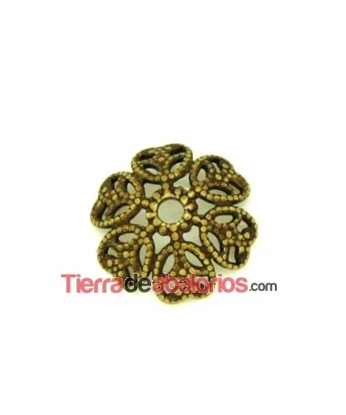 Casquilla Filigrana 14mm Oro Viejo Casquilla Filigrana 14mm Oro Viejo