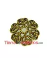 Casquilla Filigrana 14mm Oro Viejo
