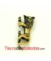 Entrepieza León 54mm Agujero 5mm Oro Viejo