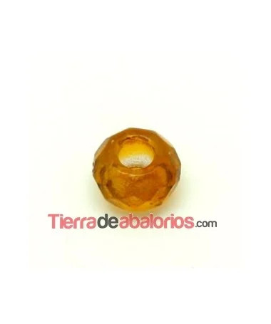 Bola Facetada Rondel 12x8mm Agujero 5mm Topaz