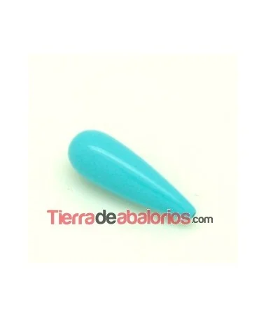 Turquesa Gota 30x10mm Agujero 1,2mm Turquesa Gota 30x10mm Agujero 1,2mm