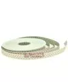 Lazo 10mm Reversible Rosa Nude Lunares Gris Plata.