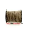 Cinta Terciopelo 10mm Khaki Pespunte Beige