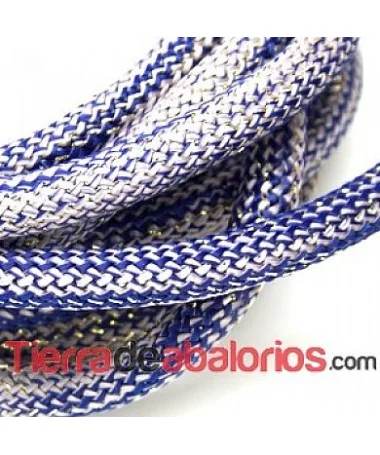 Cordón de Escalada 10mm Azul Marino, Gris y Oro (20cm)