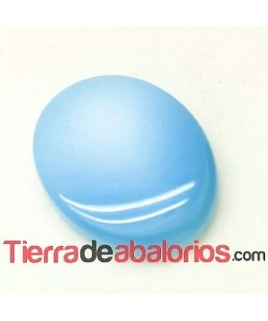 Cabujón Resina Ovalado 18x14mm Celeste Cabujón Resina Ovalado 18x14mm Celeste