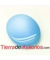 Cabujón Resina Ovalado 18x14mm Celeste