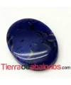 Cabujón Resina Ovalado 18x14mm Azul Marino