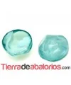 Resina Cabujón Redondo Irregular 15mm Turquesa