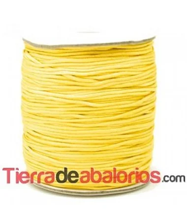 Cordón de Algodón Trenzado Brillante 1mm - Dorado