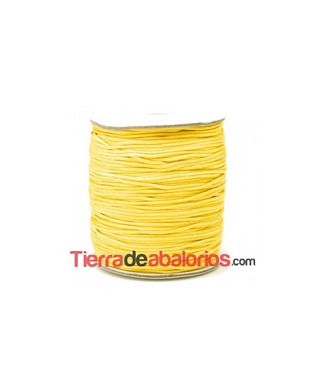 Cordón de Algodón Trenzado Brillante 1mm - Dorado