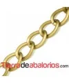 Cadena de Aluminio 45x34mm, Oro Viejo Rugoso