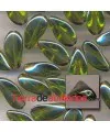 Entrepieza Torcida 24x13mm Olivine Irisado