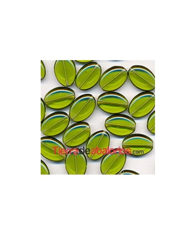 Entrepieza Oval 20x14mm Agujero 1mm, Olivine