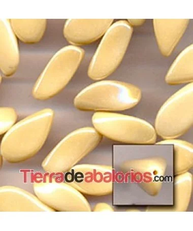 Entrepieza Torcida 24x13mm Beige Entrepieza Torcida 24x13mm Beige