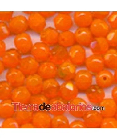 Facetada 8mm Naranja Opalino Facetada 8mm Naranja Opalino