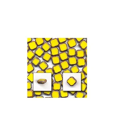 Rombo 12mm Amarillo con Efecto Picasso Rombo 12mm Amarillo con Efecto Picasso