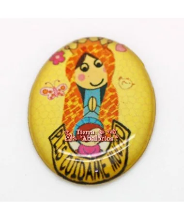 Cabujon Oval 18,5x24,5mm Plis Cuidame Mucho