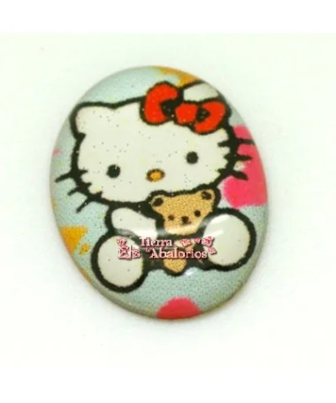 Cabujon Oval 11,5x15,5mm Kitty