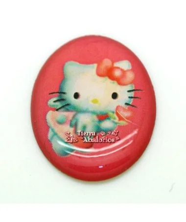 Cabujon Oval 18,5x24,5mm Kitty