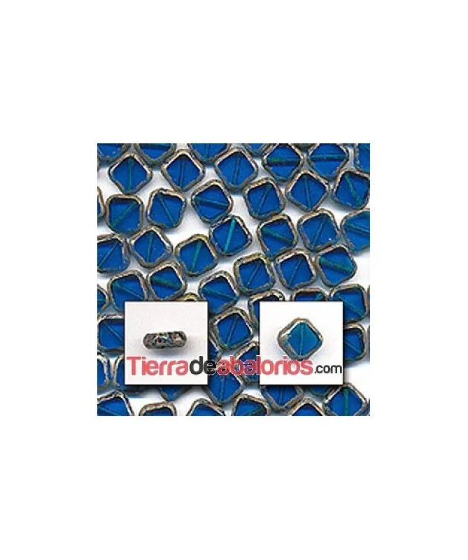 Rombo 12mm Azul Capri con Efecto Picasso