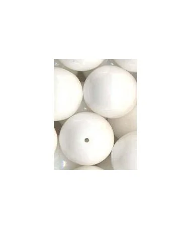 Perla de Cristal Checo 12mm Blanco AB Perla de Cristal Checo 12mm Blanco AB