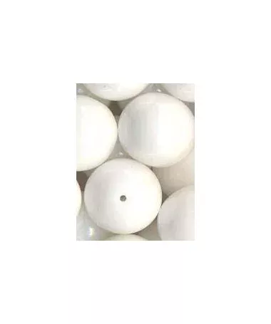 Perla de Cristal Checo 12mm Blanco AB Perla de Cristal Checo 12mm Blanco AB