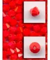 Tupi Bohemia 4mm - Rojo Opaco (50 uds.)