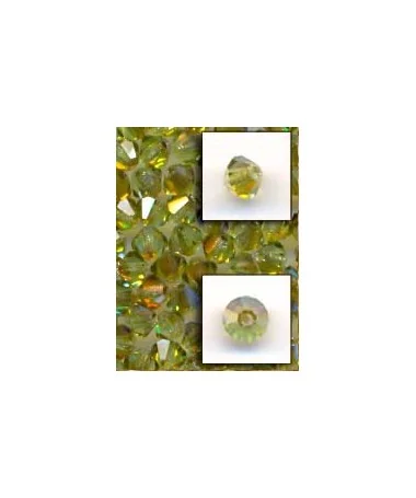 Tupi Bohemia 4mm - Verde Irisado (50 uds.)